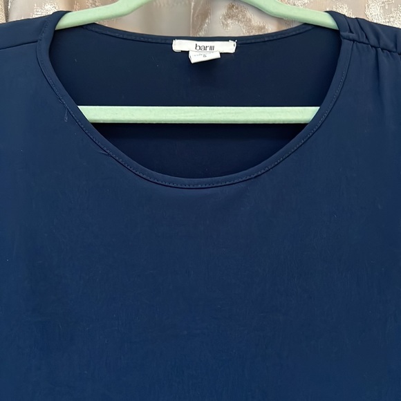 Bar III Navy Blue Long Sleeve Short Dress - Picture 3 of 4